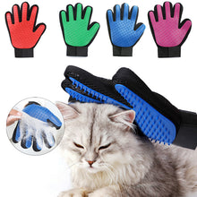 Load image into Gallery viewer, Pet Dog Cat Grooming Cleaning Brush Gloves Effective Deshedding Back Massage Rabbit Animal Bathing Hair Removal Gloves Dog Comb