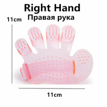 Load image into Gallery viewer, Pet Dog Cat Grooming Cleaning Brush Gloves Effective Deshedding Back Massage Rabbit Animal Bathing Hair Removal Gloves Dog Comb
