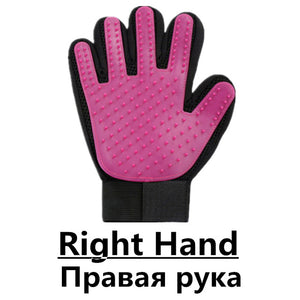 Pet Dog Cat Grooming Cleaning Brush Gloves Effective Deshedding Back Massage Rabbit Animal Bathing Hair Removal Gloves Dog Comb