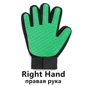 Pet Dog Cat Grooming Cleaning Brush Gloves Effective Deshedding Back Massage Rabbit Animal Bathing Hair Removal Gloves Dog Comb