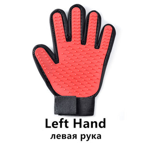 Pet Dog Cat Grooming Cleaning Brush Gloves Effective Deshedding Back Massage Rabbit Animal Bathing Hair Removal Gloves Dog Comb