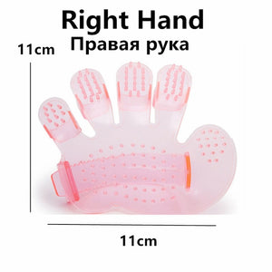 Pet Dog Cat Grooming Cleaning Brush Gloves Effective Deshedding Back Massage Rabbit Animal Bathing Hair Removal Gloves Dog Comb