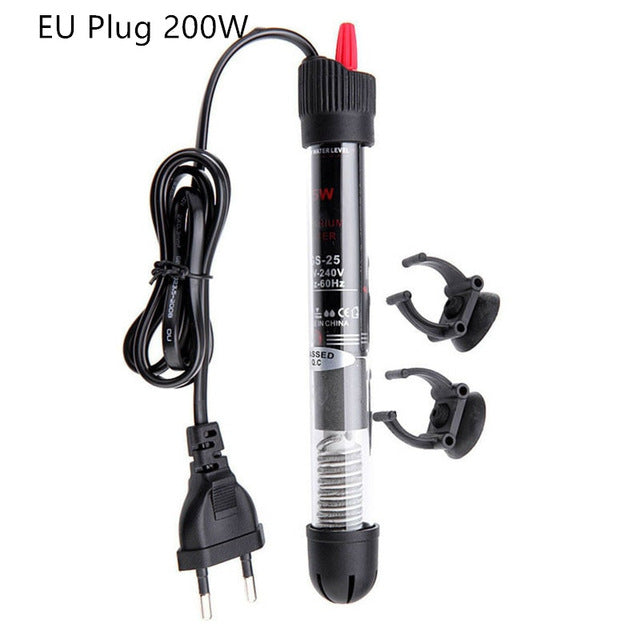 25W/50W/100W/200W/300W Aquarium Submersible Fish Tank Automatic Water Heater Constant Temperature Heating Rod EU Plug 7 #1